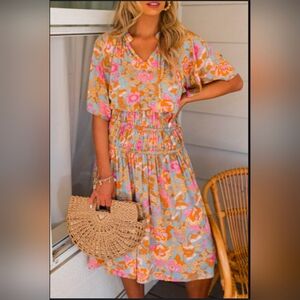 Never worn midi floral dress